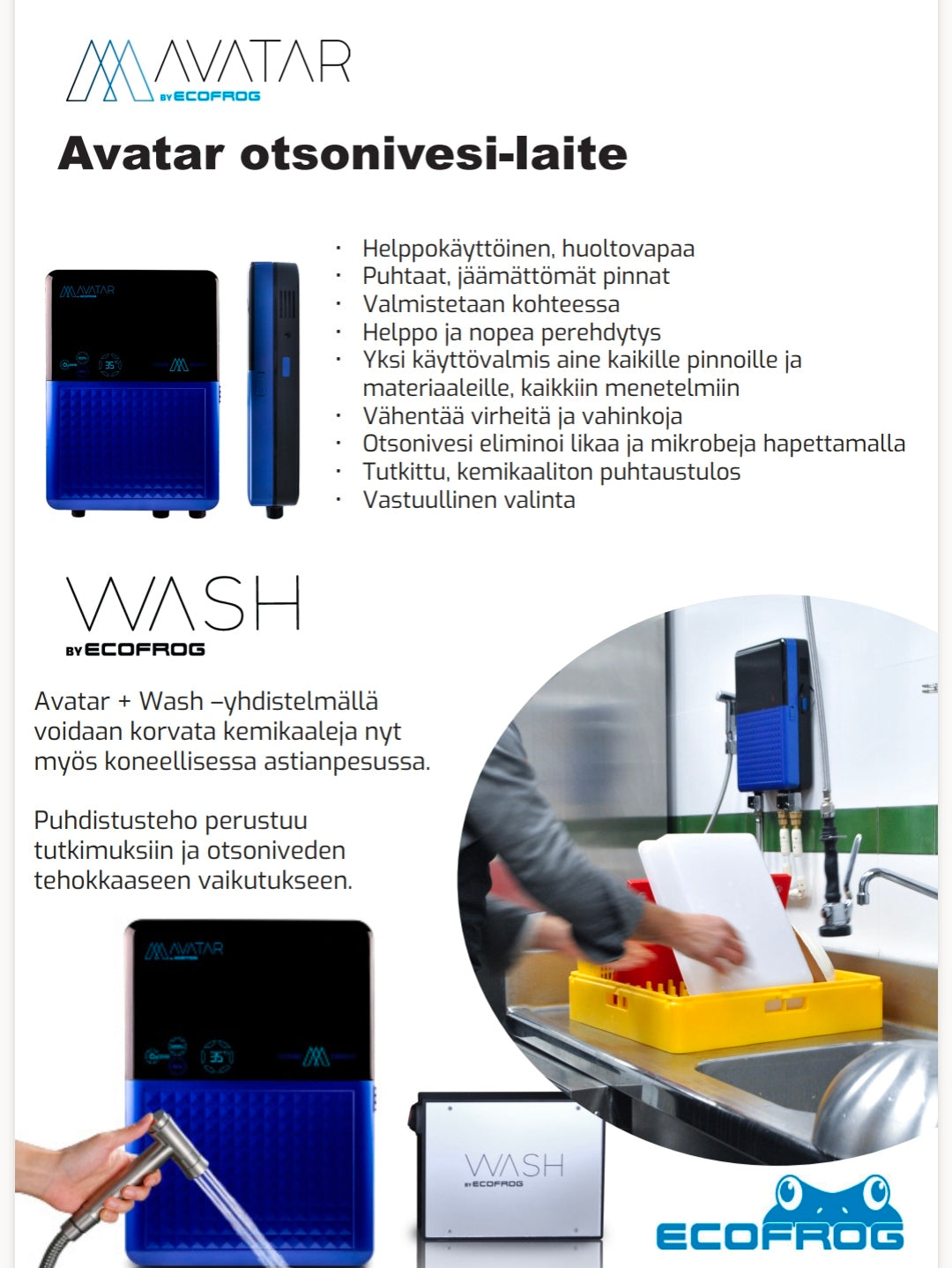 Avatar otsonivesilaite, pyydä tarjous.