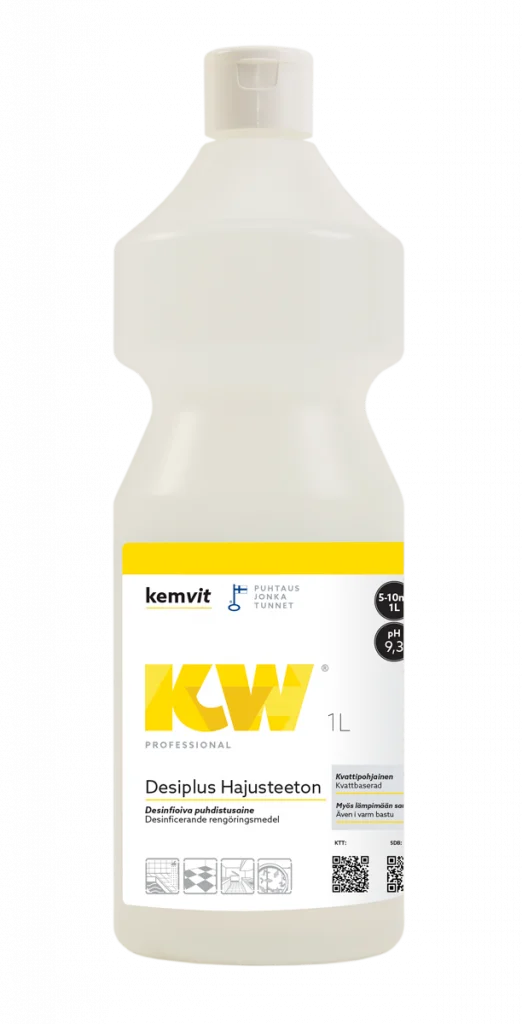 KW Desiplus Hajusteeton – desinfioiva puhdistusaine, 1 l