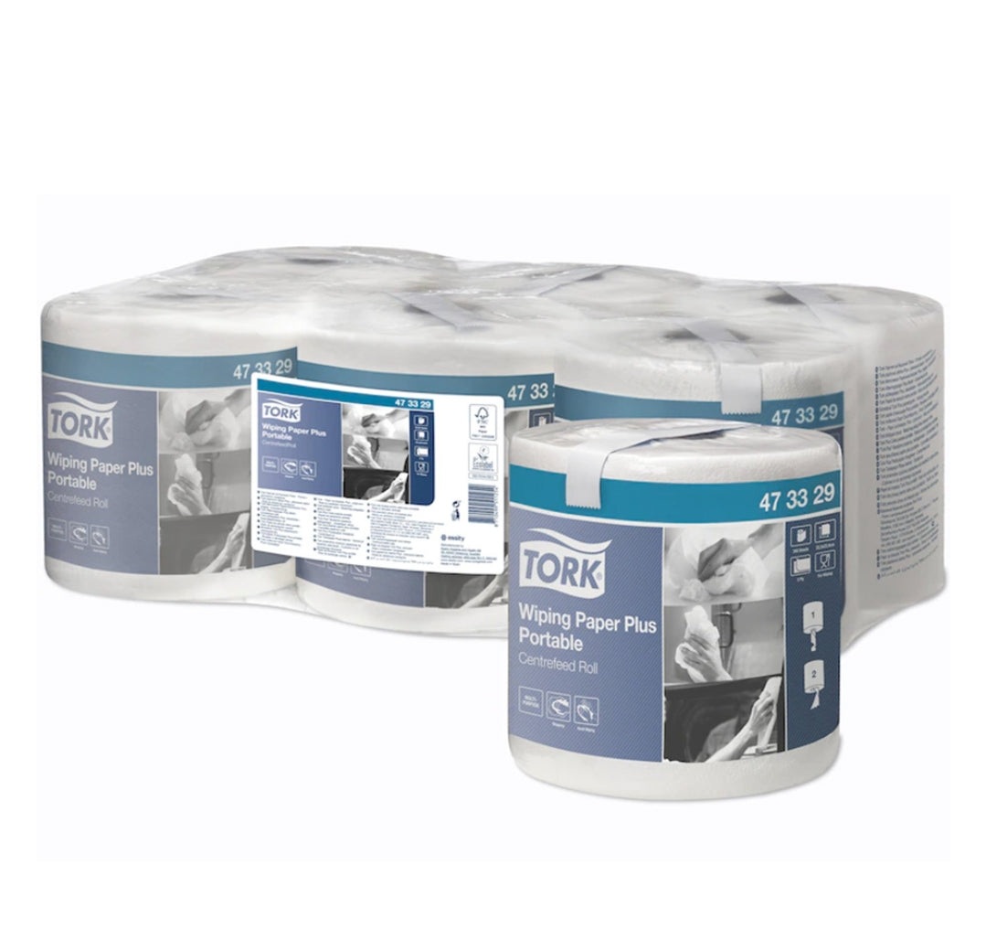 Tork Paperipyyhe 345 kpl/rll, 2-kert valk. 6rll/sk