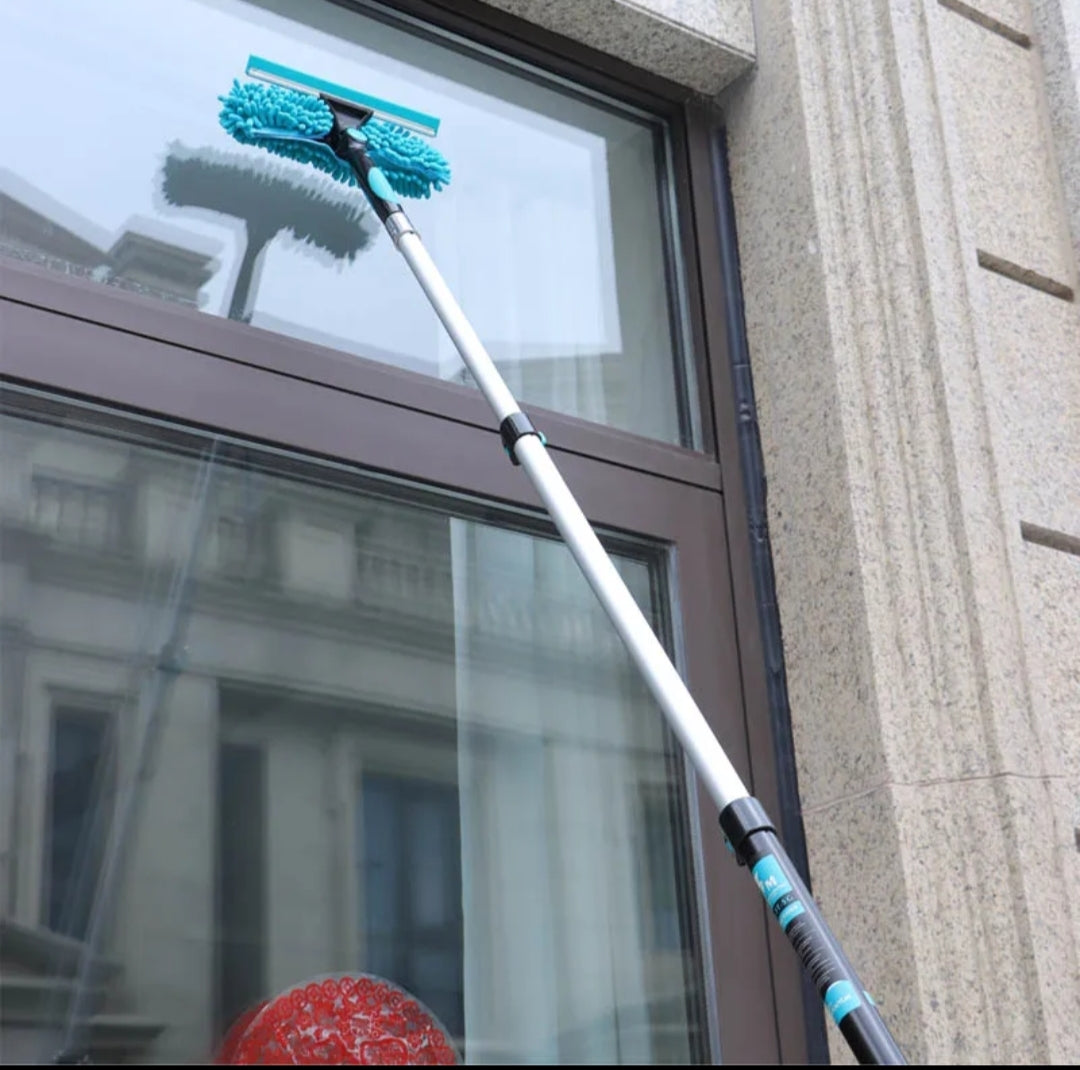 Uutuus Teleskooppinen ikkunanpesin 1,2M + mukaan ikkunoiden pesuaine 500ml 30.11. asti