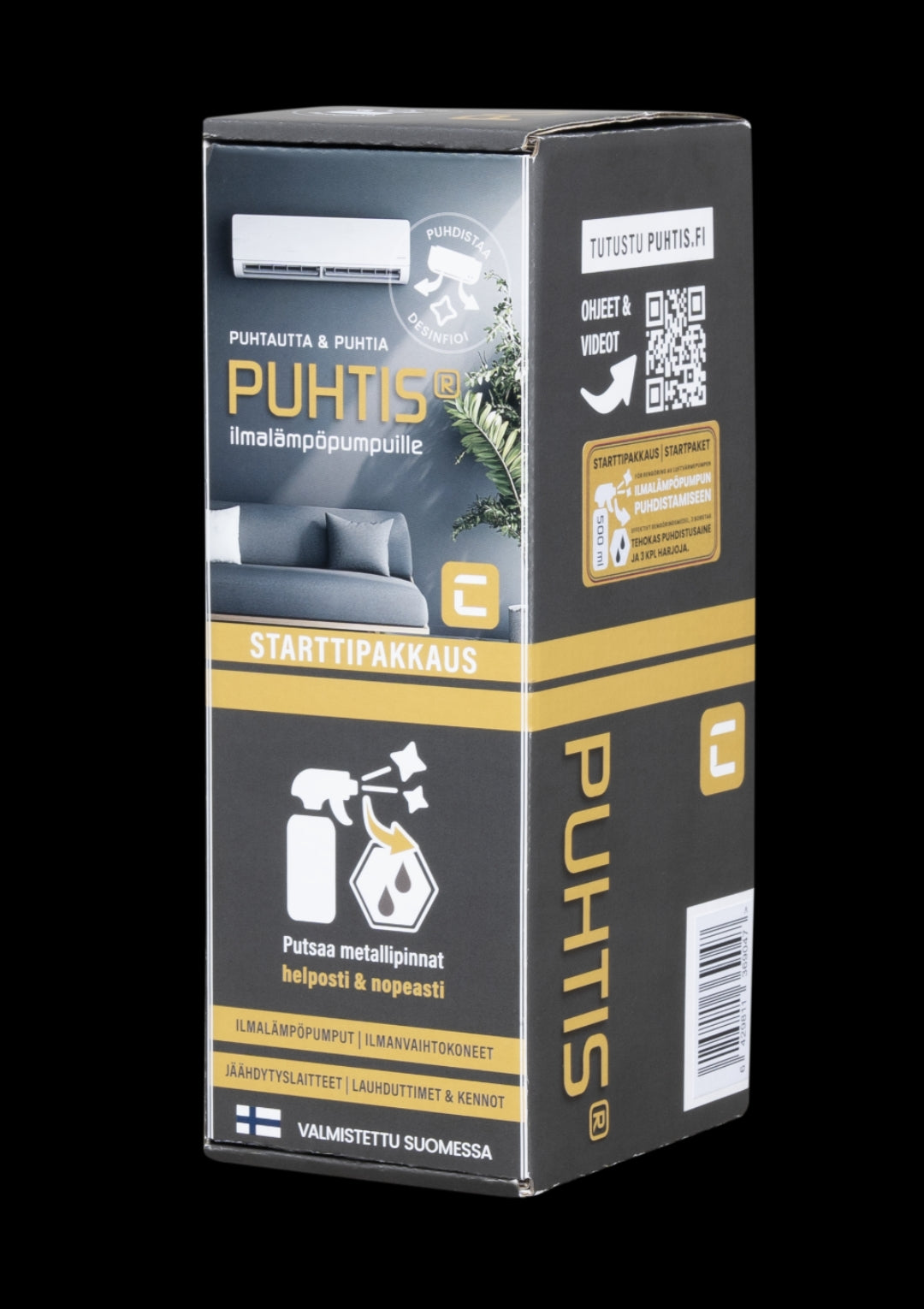 Puhtis® Starttipakkaus – Kaikki tarvittava ilmalämpöpumpun puhdistukseen