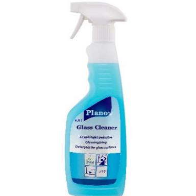 Plano Glass Cleaner Spray 500ml käyttövalmis puhdistusaine,  lasille, peileille, teräkselle ja muille kiiltäville pinnoille