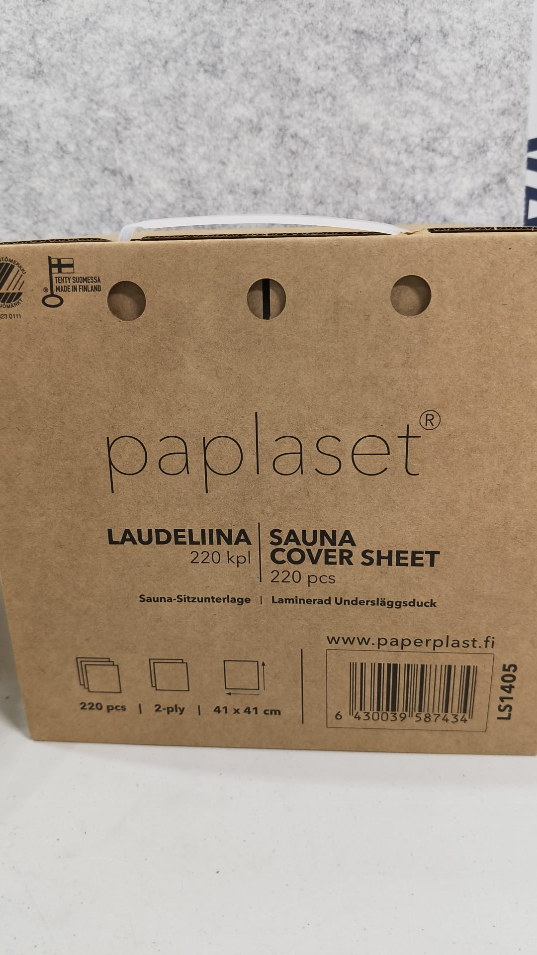 Paplaset-laudeliinojen kotelo, 220 kpl, 2-kerroksinen, 41 × 41 cm