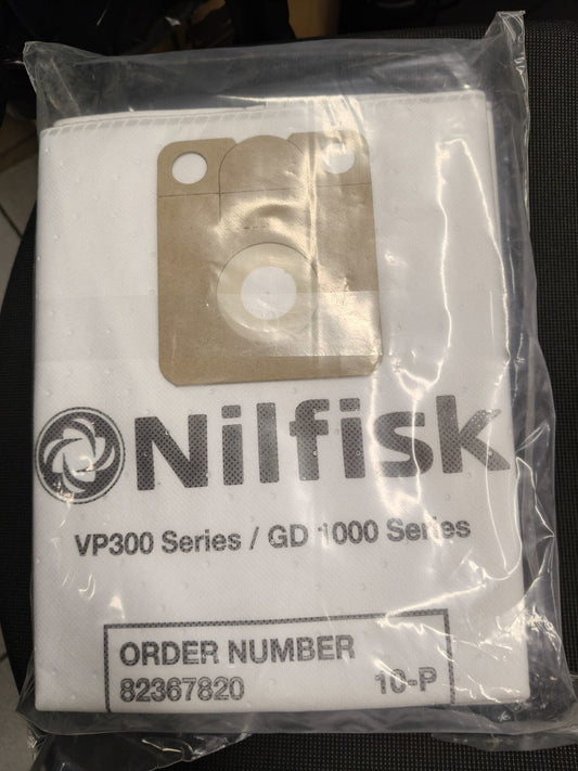 Nilfisk VP300 Fleece pölypussi 10 kpl