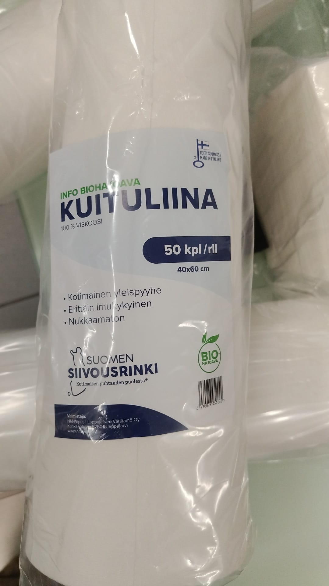 Kuitupyyhe / Karitaliina rullassa 40 x 60 cm 50kpl/rulla