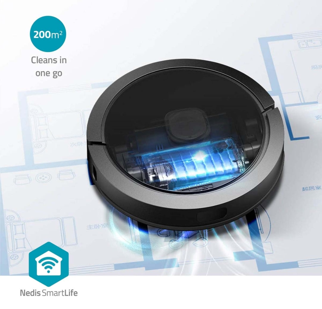 Nedis SmartLife Robotti 
Pölynimuri pölyasemalla. Harjaa, moppaa, imuroi.