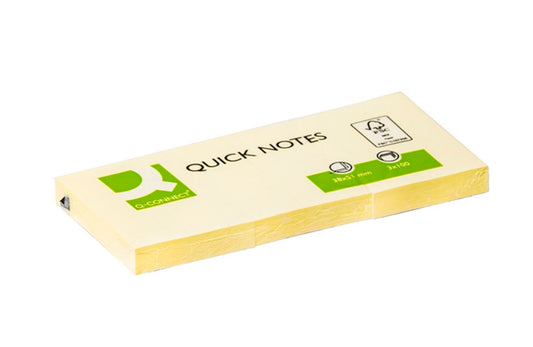 Viestilappu Q-CONNECT Quick Notes 38 x 51 mm keltainen /3