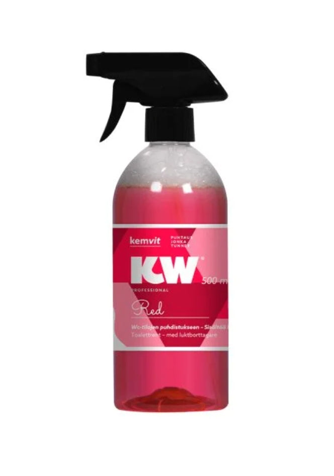KW Red 500ml Hajunsyöjää sisältävä wc -tilojen puhdistusaine