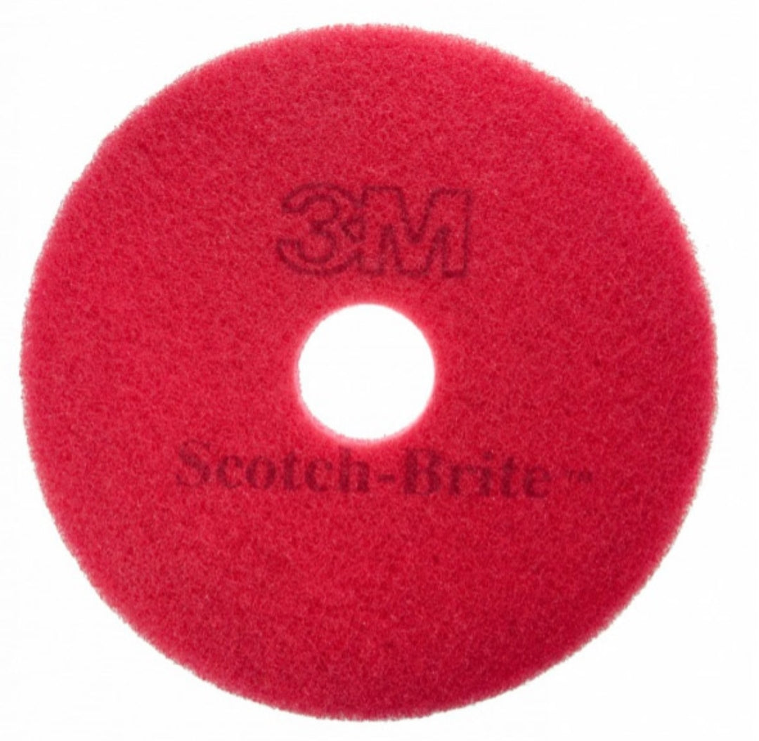 3M Laikka Punainen Pesulaikka 10″ – 254mm 4kpl