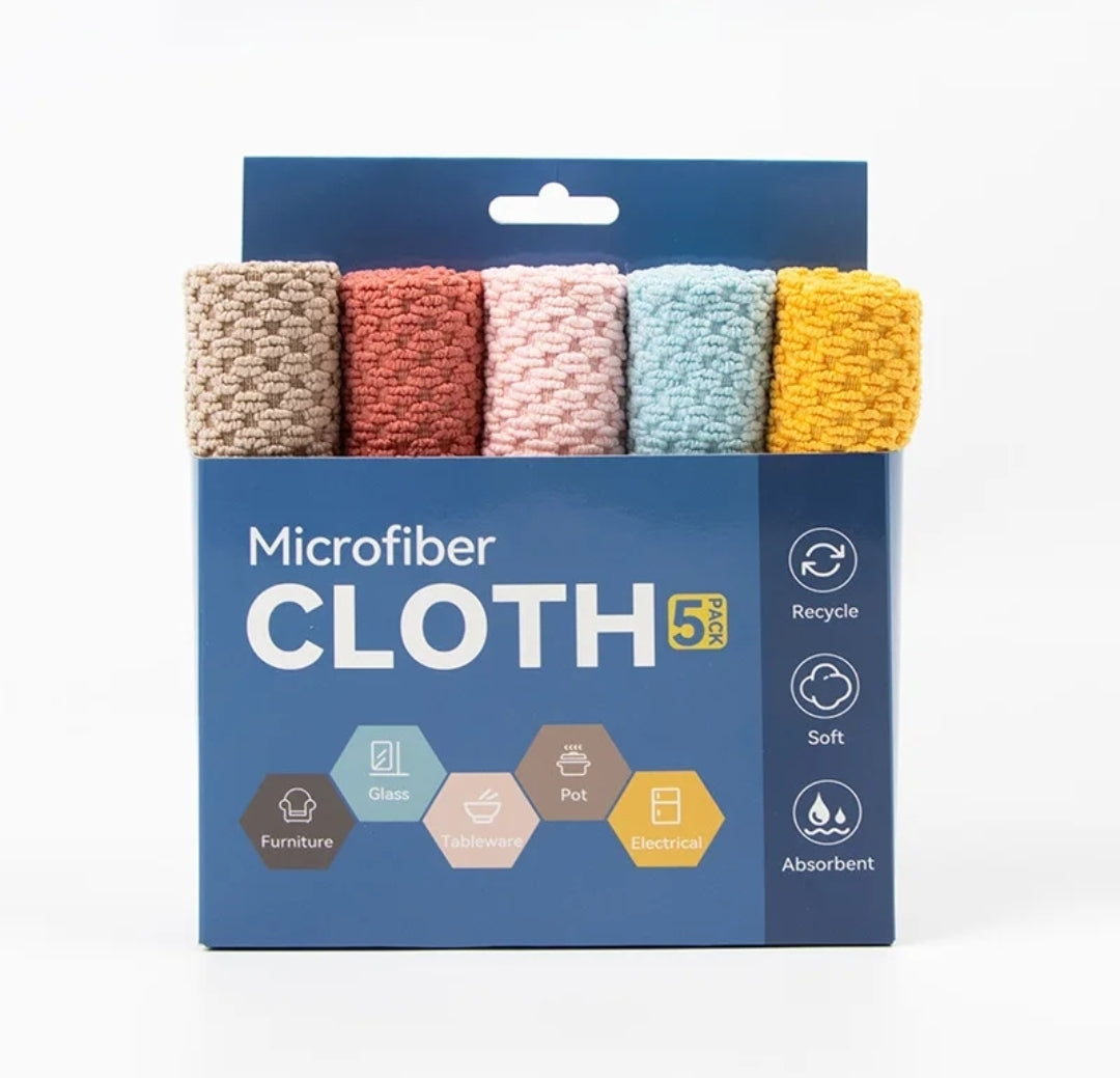 Mikrokuituliina 30×30 cm 5 kpl paketissa