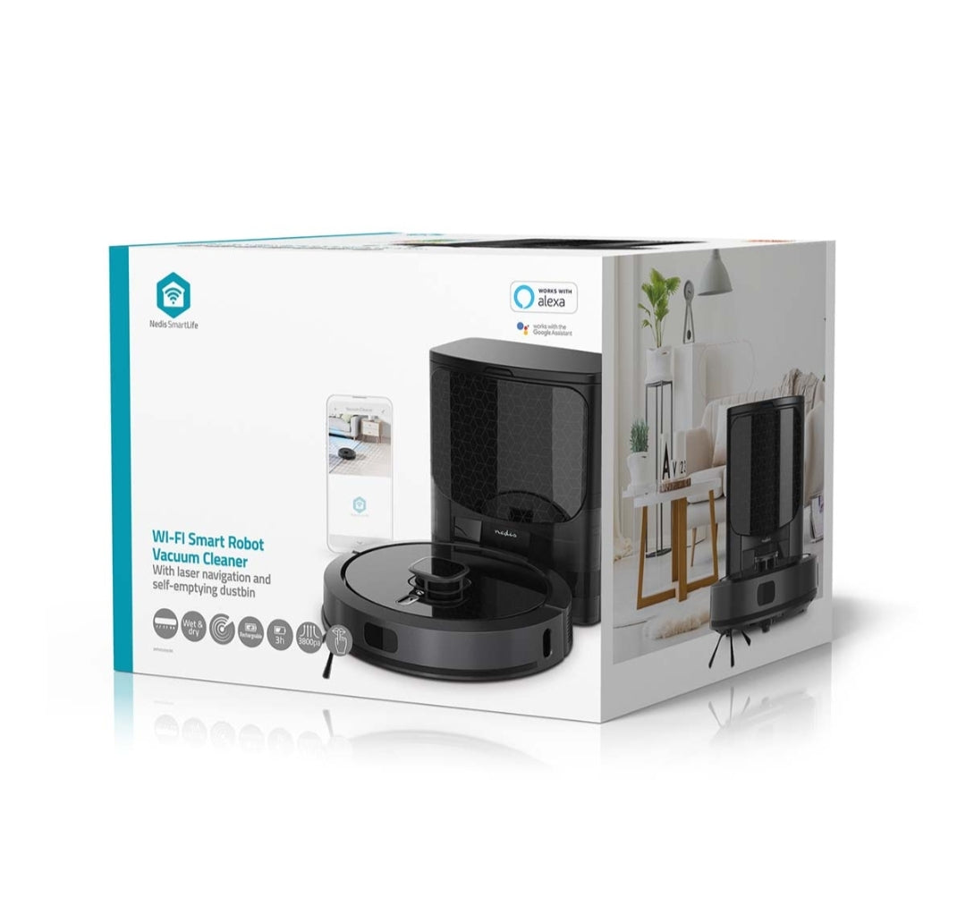 Nedis SmartLife Robotti 
Pölynimuri pölyasemalla. Harjaa, moppaa, imuroi.