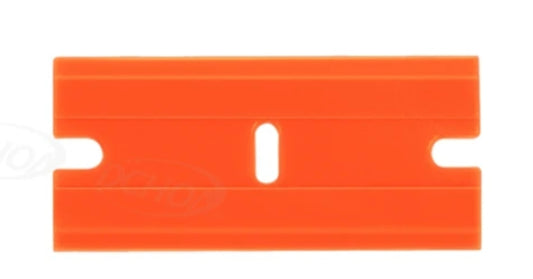 Muoviset varaterät Raappan, oranssi väri. 100kpl/pkt