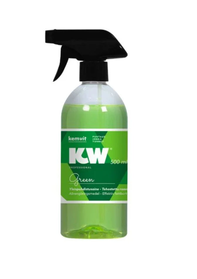 KW GREEN 500ml Rasvanpoistoaine keittiö- ja ravintolapuolelle