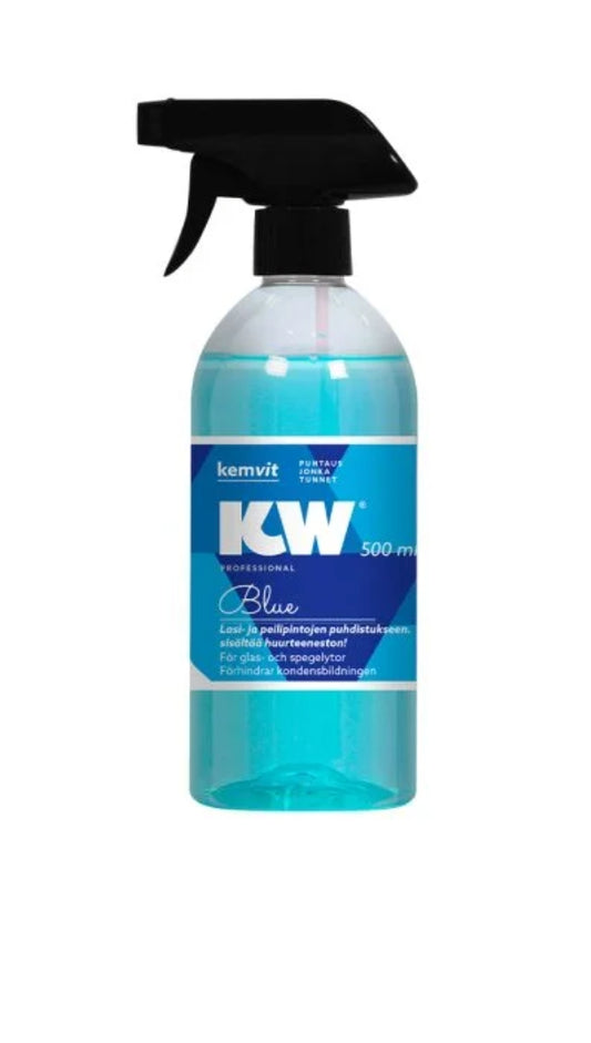KW BLUE 500ml Lasi- ja peilipintojen puhdistusaine