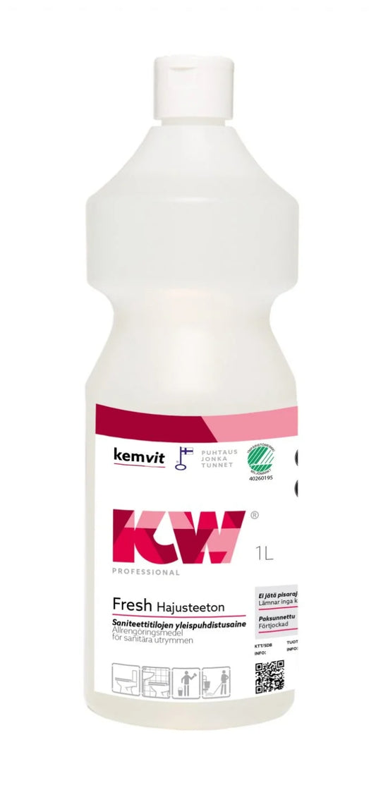 KW FRESH Hajusteeton  saniteettitilojen puhdistusaine 1L