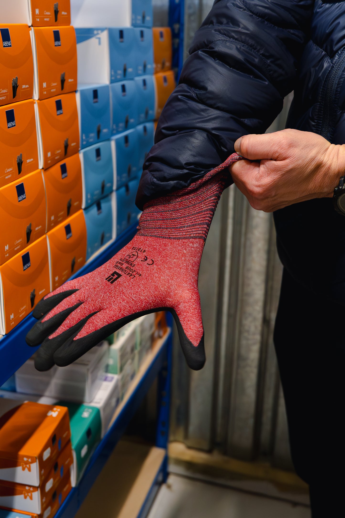 Ohut asentajan suojakäsine 12kpl/pkt