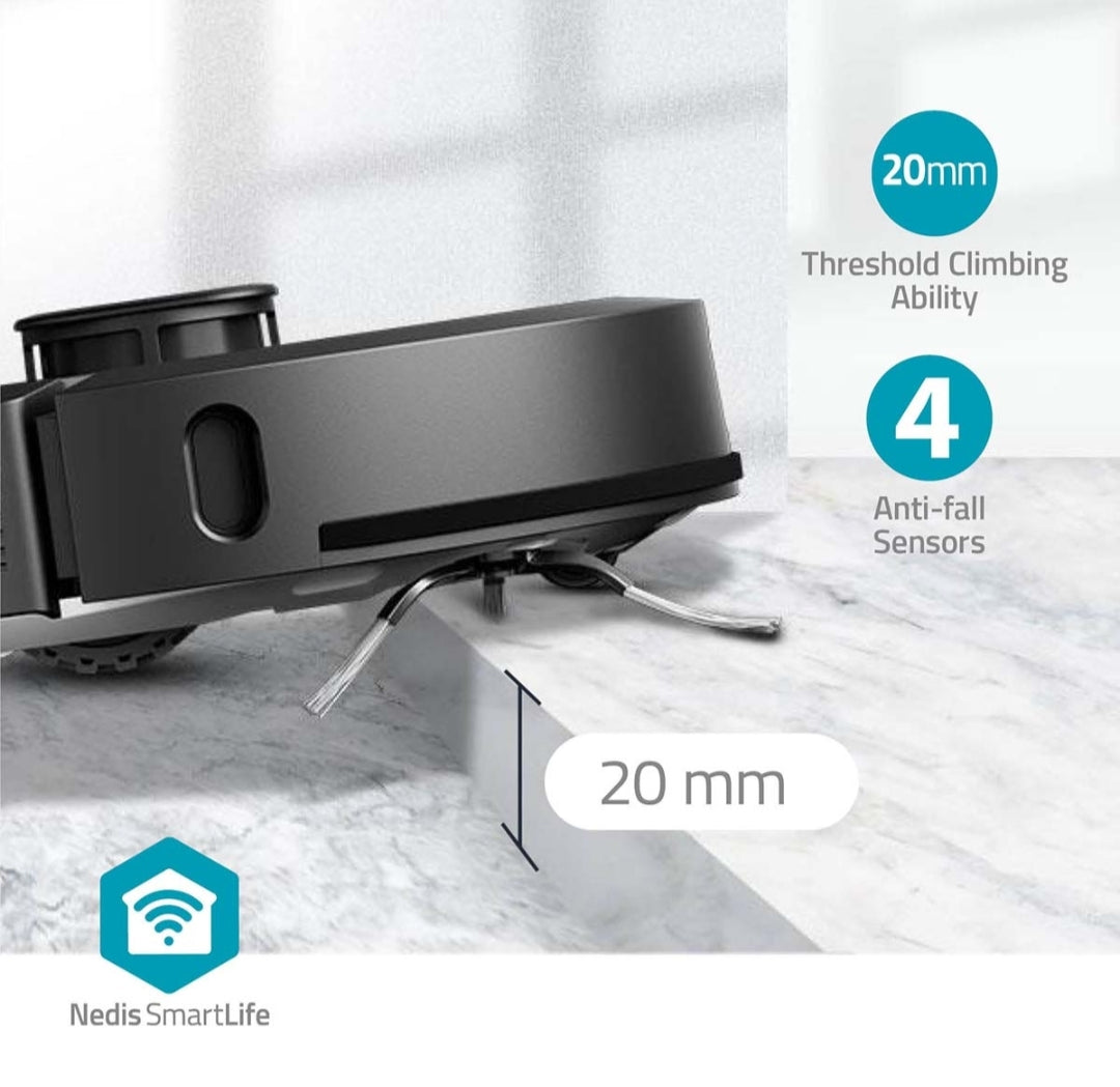 Nedis SmartLife Robotti 
Pölynimuri pölyasemalla. Harjaa, moppaa, imuroi.
