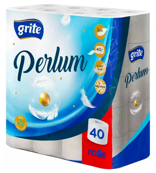WC-paperi Grite Perlum 3-kerros 40 rll
